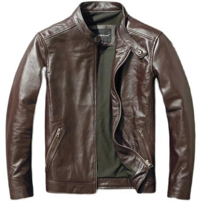 Vintage Cowhide Bomber Jacket