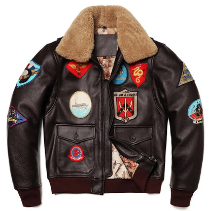 Military G1 Flight Jacket - Cowhide Leather M212