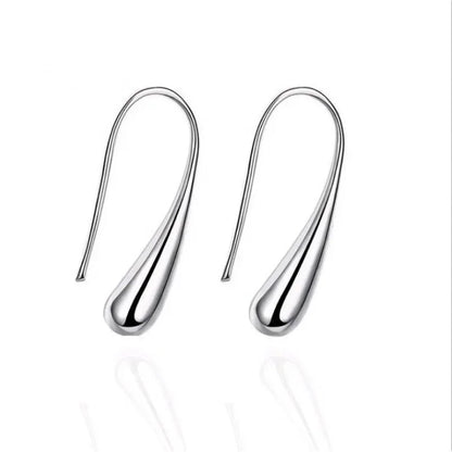 4PC Simple Ring Necklace Bracelet Earrings Four-piece Set Suitable for Engagement Jewelry Fashion Teardrop Jewelry Set for Women