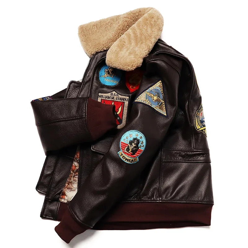 Military G1 Flight Jacket - Cowhide Leather M212