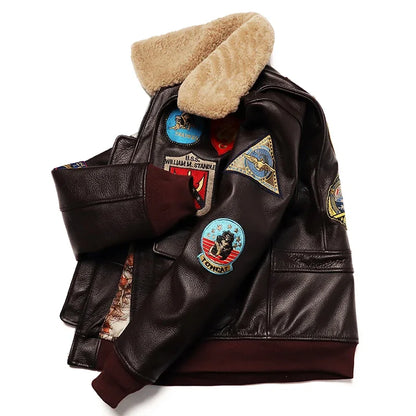 Military G1 Flight Jacket - Cowhide Leather M212