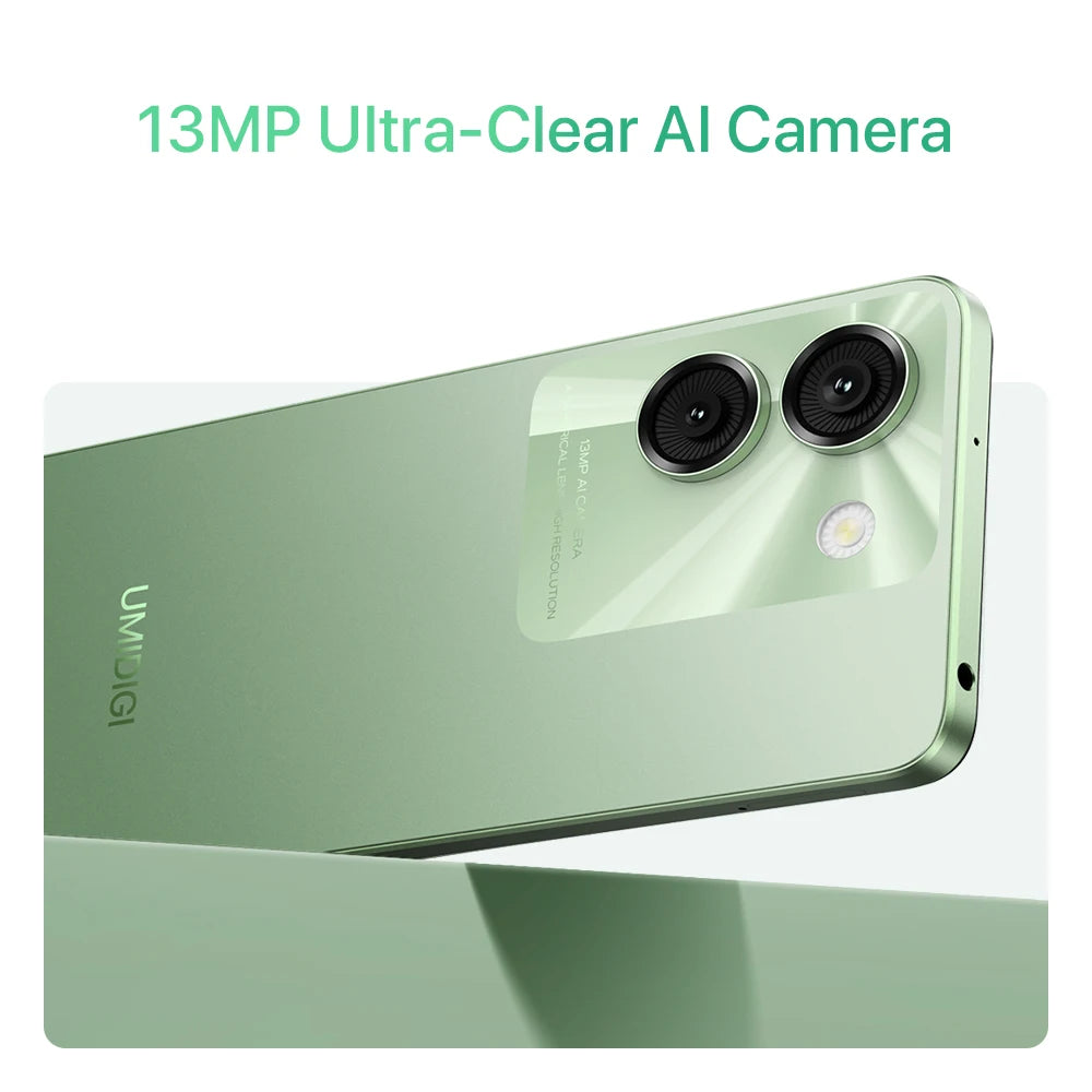 UMIDIGI G9A Android 14 Smartphone Octa-core 13MP Camera 64GB 6.75” Water Drop HD+  5000mAh Battery Dual SIM Card Cellphone - Mleem