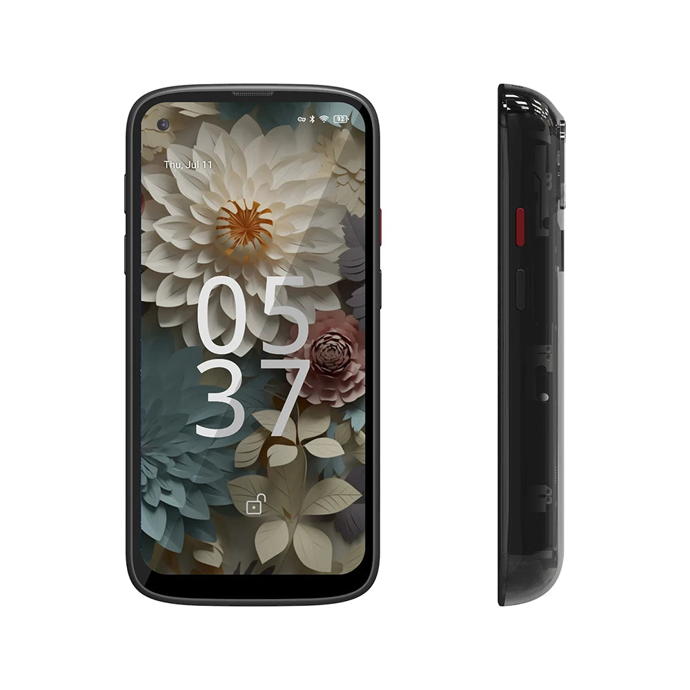 Unihertz Jelly Max, Small 5G Android 14 Black Smartphone with 66W Fast Charging Multiple Languages Support. - Mleem