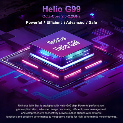 Unihertz Jelly Star Mini Smartphone 8GB 256GB Led Light Unlocked Transparent Backshell Cellphones For Spare Phone - Mleem