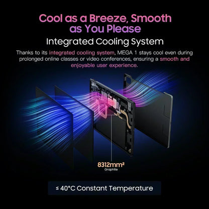 【World Premiere】Blackview MEGA 1 Tablet 11.5 inch 2.4K 120Hz Display 8GB 256GB 50MP+13MP Camera 8800mAh 33W Fast Charging Pad P - Mleem