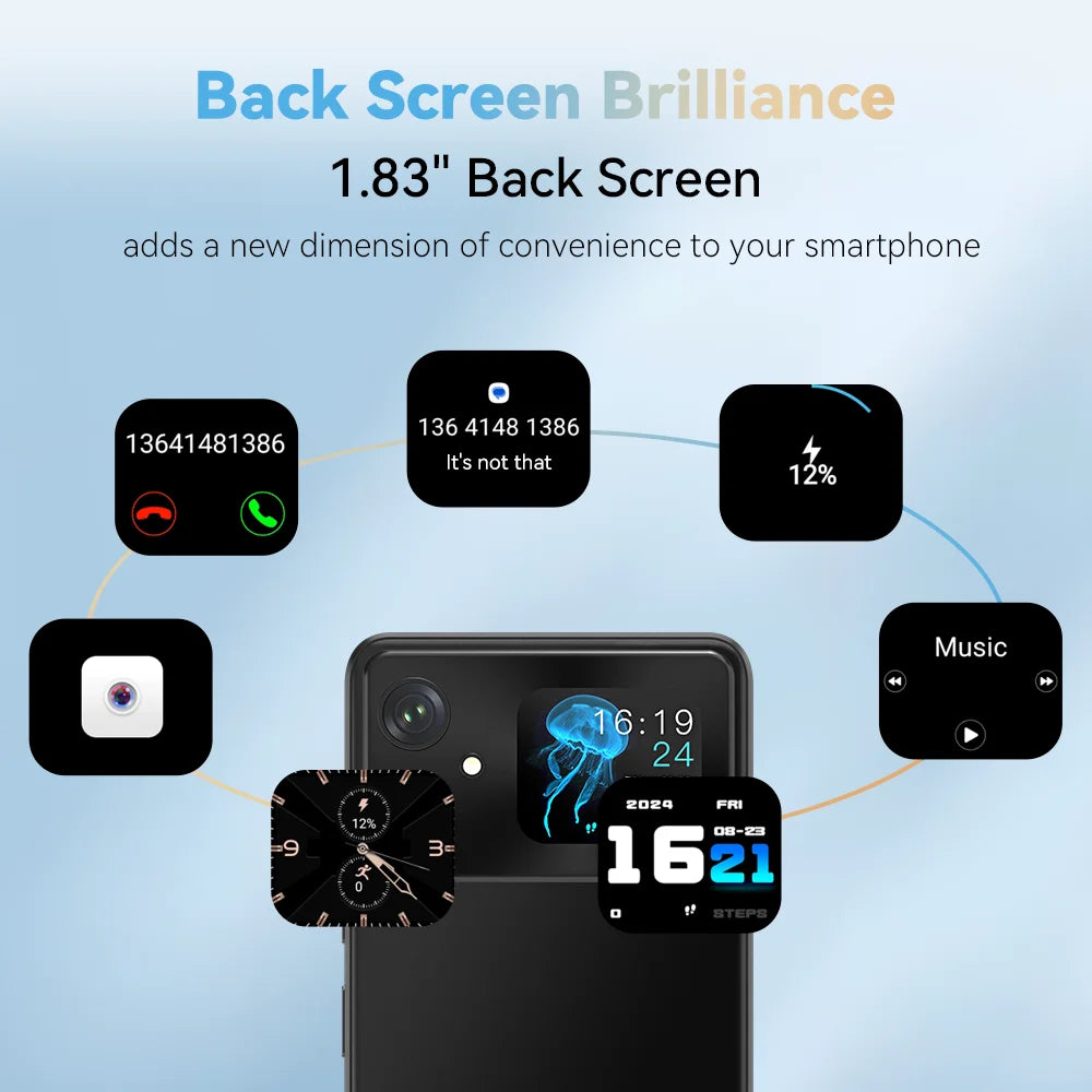 [World Premiere]Cubot A20 4G Smart Phone Android 14 12GB(4GB+8GB Extend)+128GB 90Hz 6.745" HD+Display Face ID 5100mAh Cellphone - Mleem